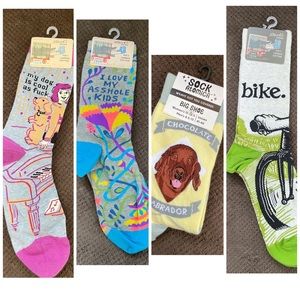 Four pairs of novelty socks- NWT